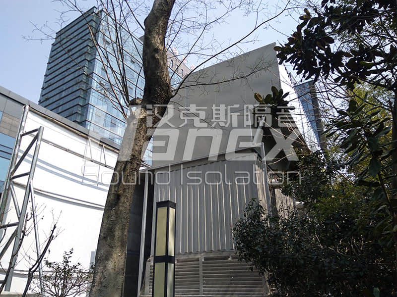 湖州宾馆空调冷却塔隔音降噪项目案例照片